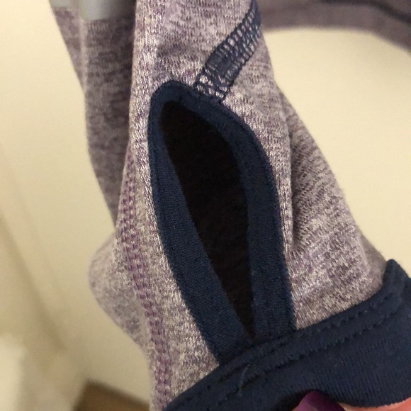 Nike Activewear Dri-fit 1/4 zip top -worn only twice - womens L   mauve grey - Picture 5 of 8